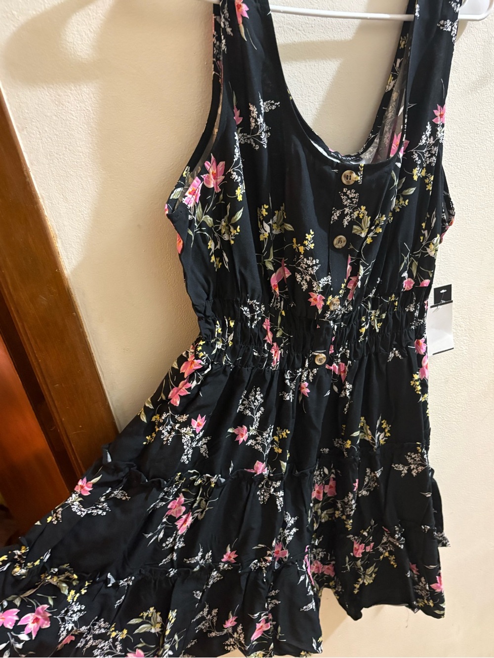 As U Wish women’s juniors size 1x black floral dress new
